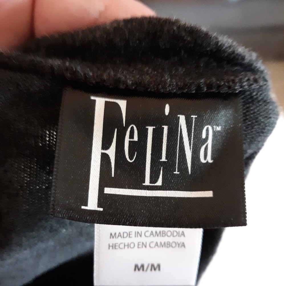 Felina Crew Neck Top Charcoal Gray Size medium. - Picture 6 of 13